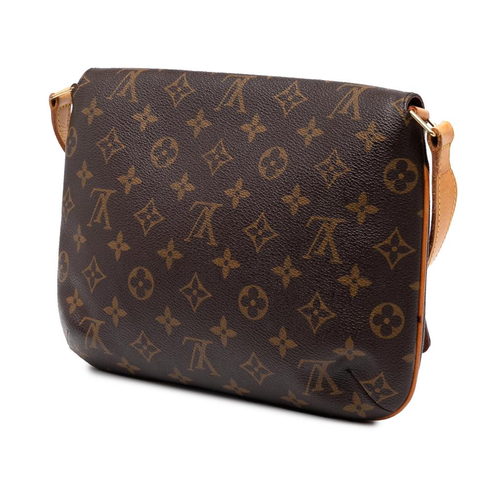 Louis Vuitton B Louis Vuitton Brown Monogram Canvas Fabric Monogram Musette Tango Short Strap United States