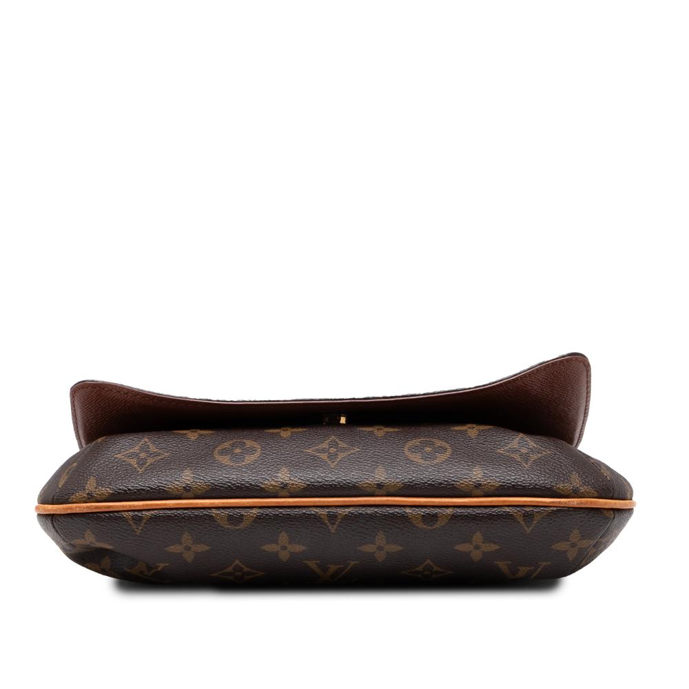 Louis Vuitton B Louis Vuitton Brown Monogram Canvas Fabric Monogram Musette Tango Short Strap United States