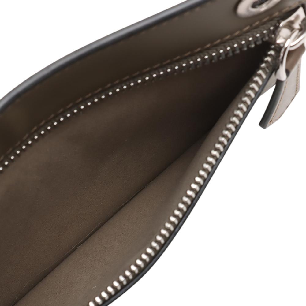 Fendi AB Fendi Brown Dark Brown with Yellow Calf Leather Small Bicolor Peekaboo ISeeU Satchel Italy