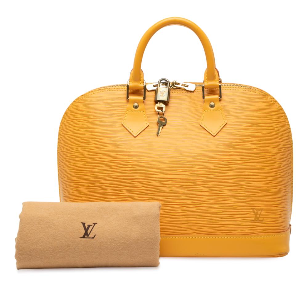 Louis Vuitton B Louis Vuitton Yellow Epi Leather Leather Epi Alma PM France