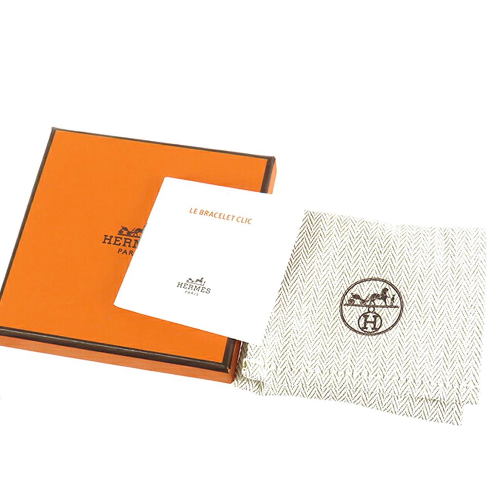 Hermès AB Hermès Blue with Gold Enamel Other Narrow Sous le Charm d Orphee Clic H Bracelet PM France