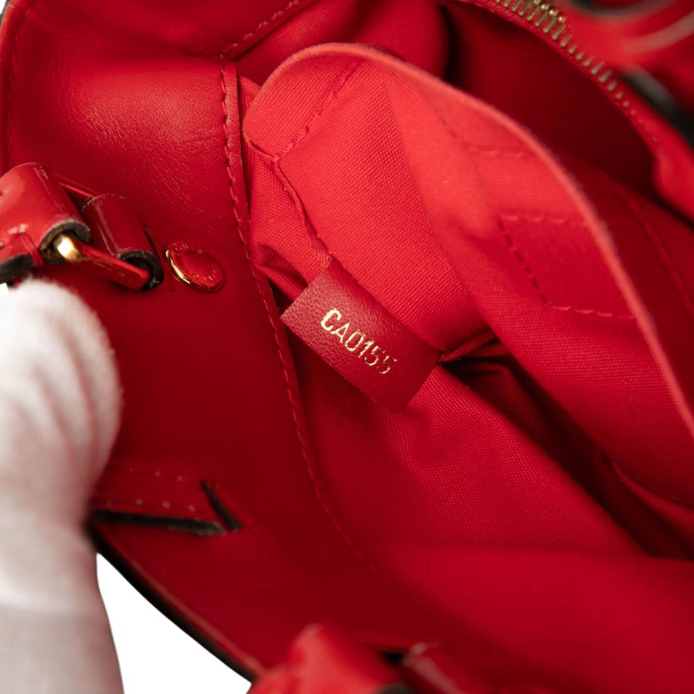 Louis Vuitton B Louis Vuitton Red Vernis Leather Leather Monogram Vernis Montaigne BB Spain