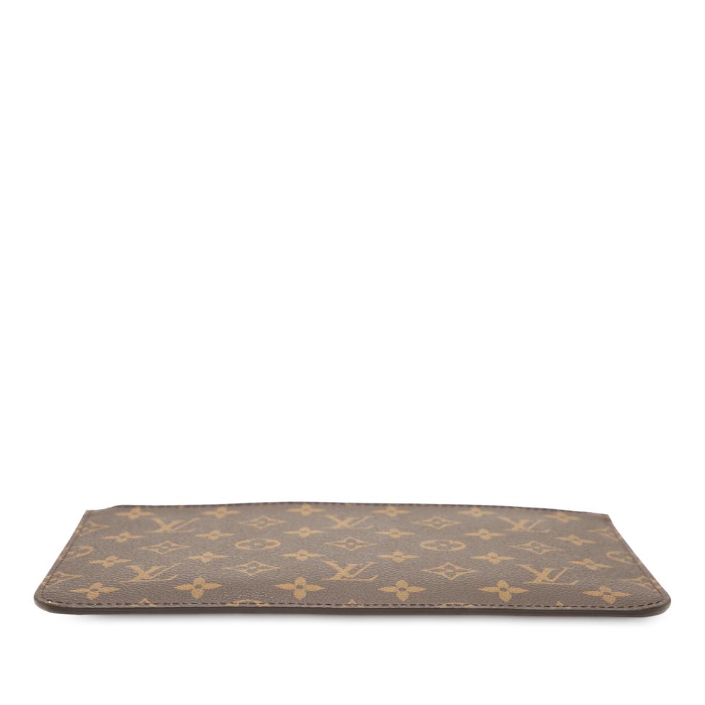 Louis Vuitton AB Louis Vuitton Brown Monogram Canvas Fabric Monogram Neverfull Pouch Spain