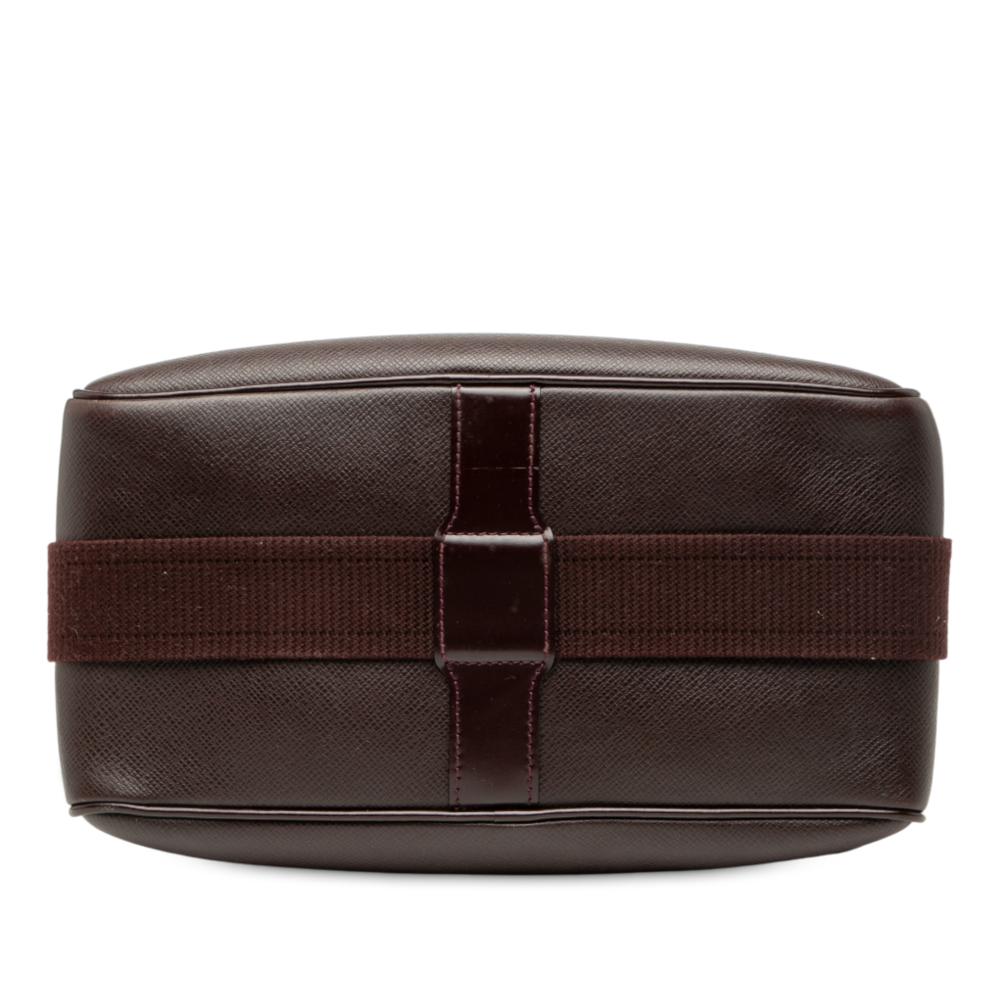 Louis Vuitton B Louis Vuitton Red Bordeaux Taiga Leather Leather Taiga Reporter PM France