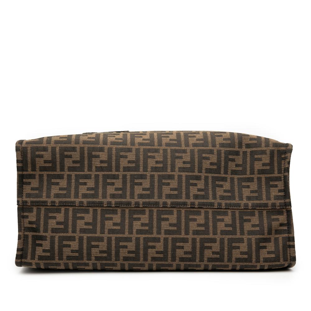 Fendi AB Fendi Brown Canvas Fabric FRGMT Pokemon Zucca Shopper Tote Italy