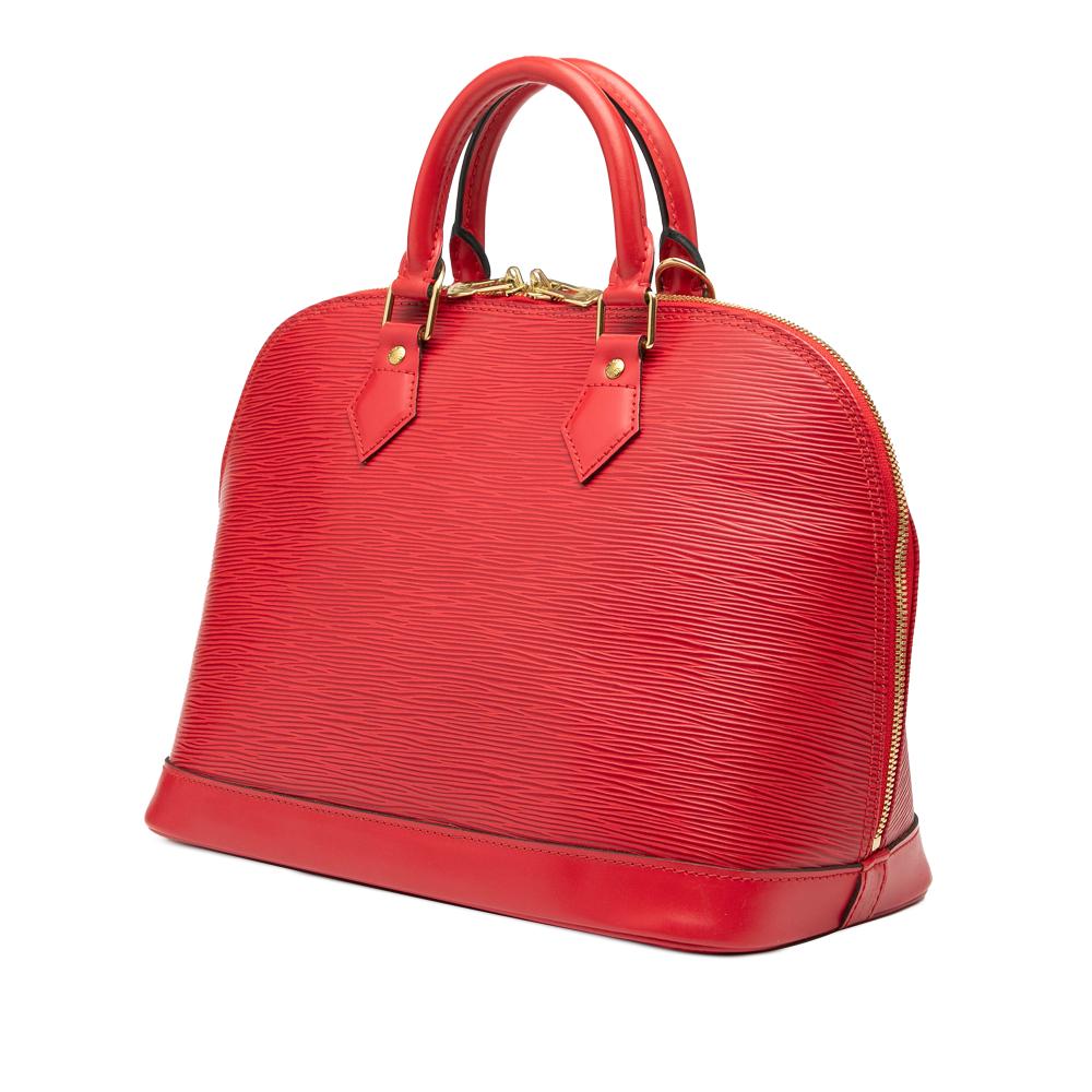 Louis Vuitton AB Louis Vuitton Red Epi Leather Leather Epi Alma PM France