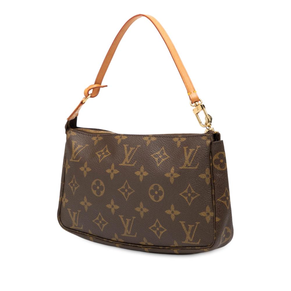 Louis Vuitton B Louis Vuitton Brown Monogram Canvas Fabric Monogram Pochette Accessoires France