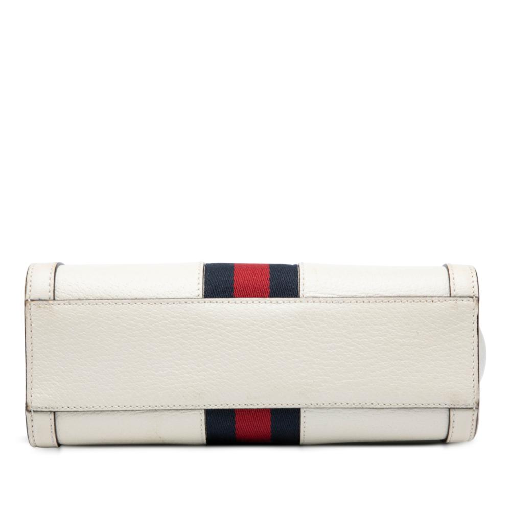 Gucci B Gucci White Calf Leather Small Ophidia Satchel Italy