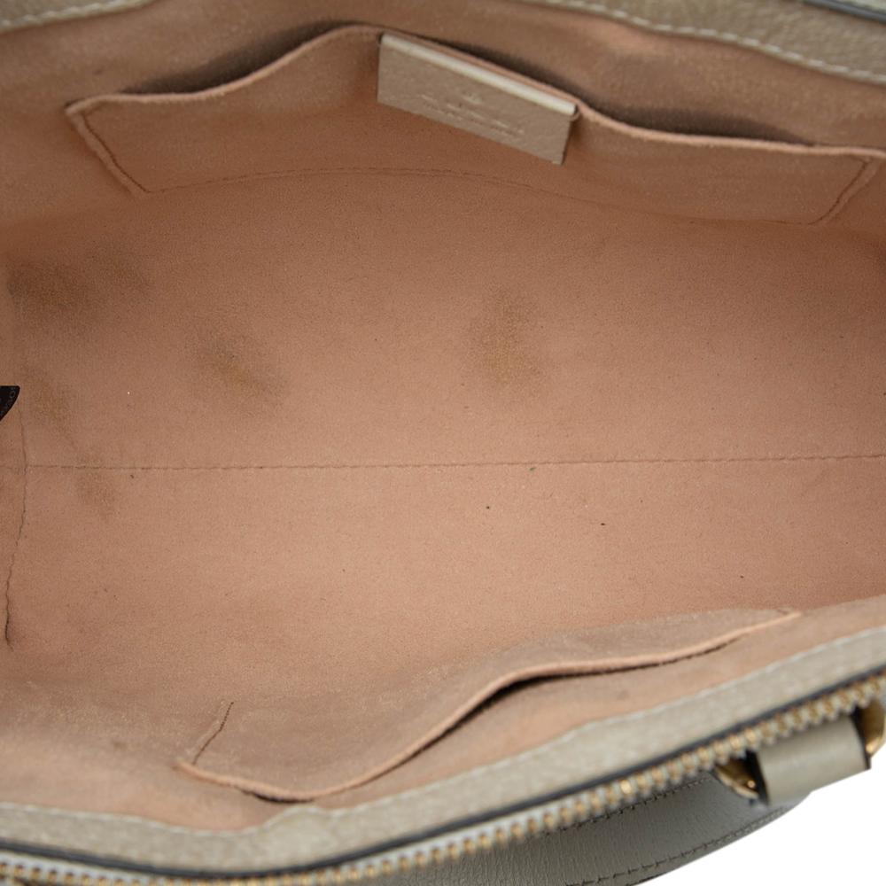 Gucci B Gucci White Calf Leather Small Ophidia Satchel Italy