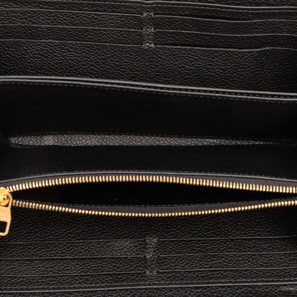 Louis Vuitton AB Louis Vuitton Black Monogram Empreinte Leather Giant Bicolor Zippy Long Wallet France