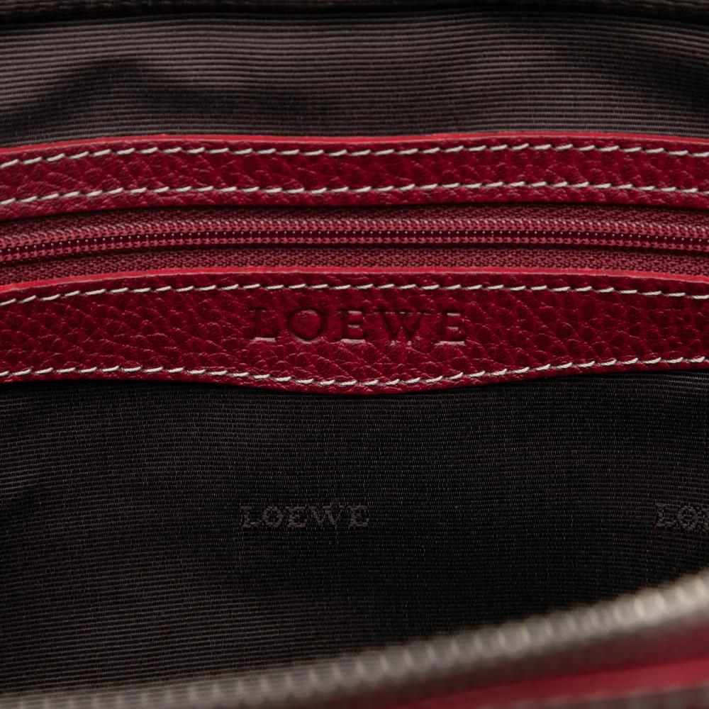 Loewe B LOEWE Red Dark Red Calf Leather Senda Handbag Spain