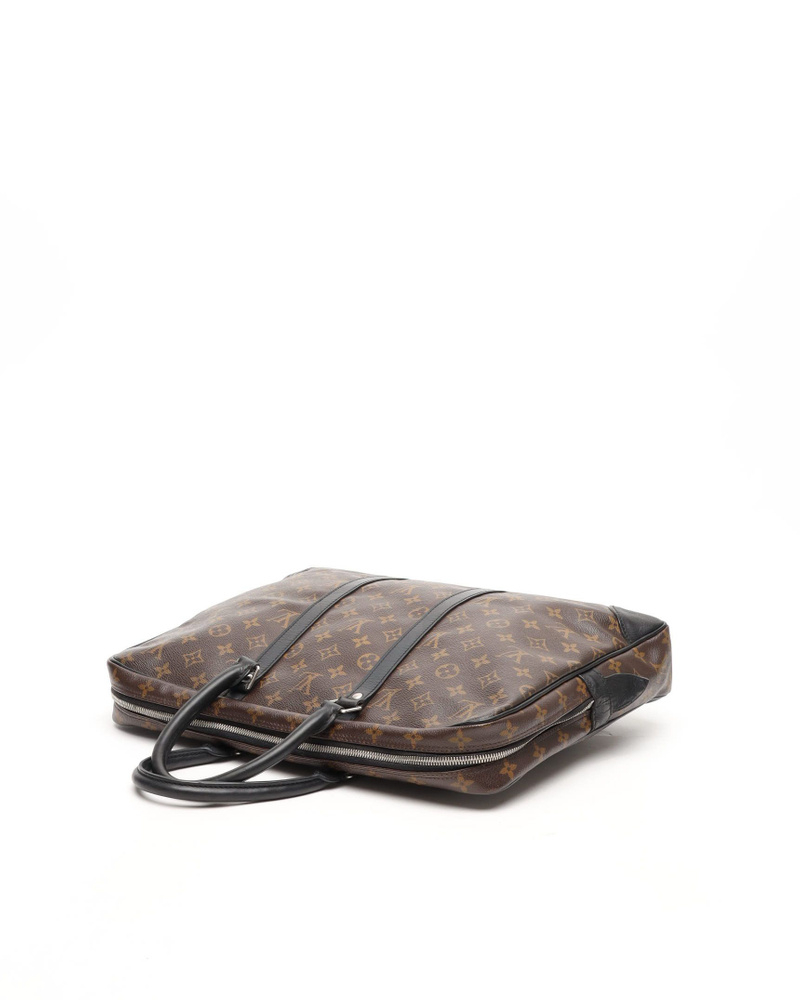 Louis Vuitton Porte Documents Voyage Monogram Macassar Business Bag