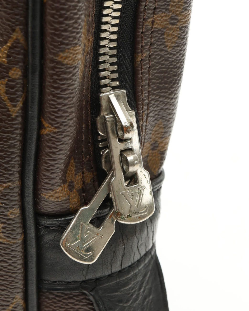 Louis Vuitton Porte Documents Voyage Monogram Macassar Business Bag