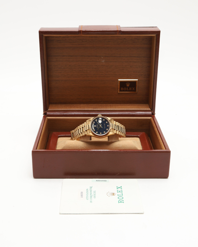 Rolex Day-Date 36mm Very Rare Aventurine 1987 Full Set Watch