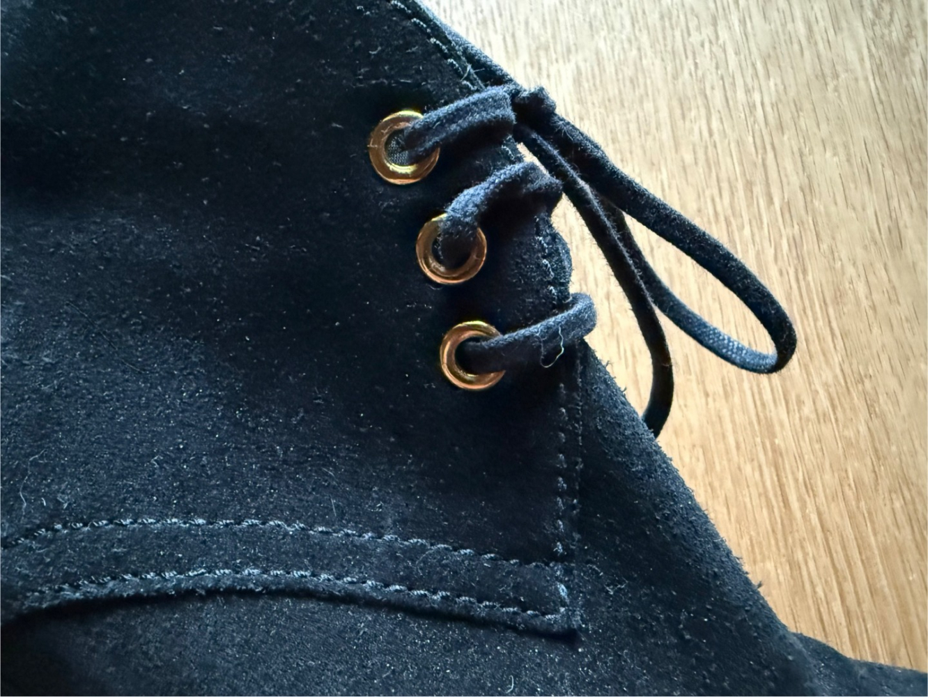 Prada Bottines à lacets en daim!~