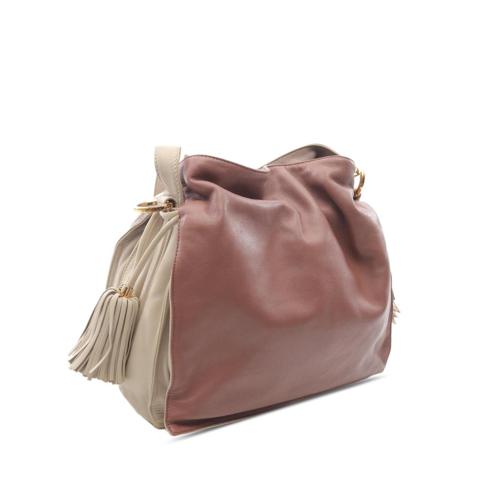 Loewe B LOEWE Brown Nude Calf Leather Nappa Flamenco Tassel 30 Spain