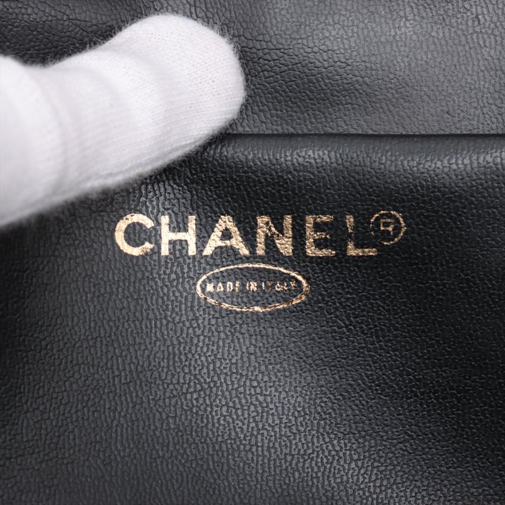 Chanel B Chanel Black Caviar Leather Leather CC Caviar Vanity Case Italy