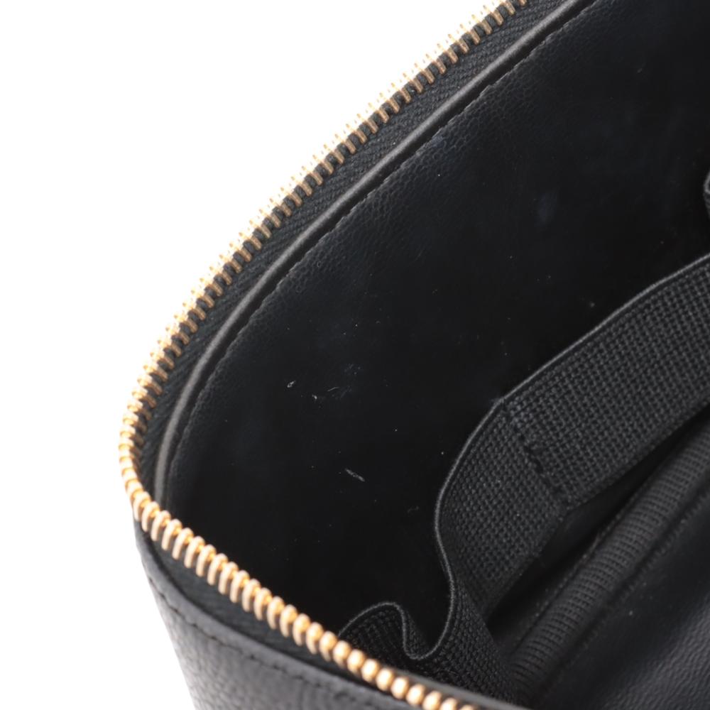 Chanel B Chanel Black Caviar Leather Leather CC Caviar Vanity Case Italy