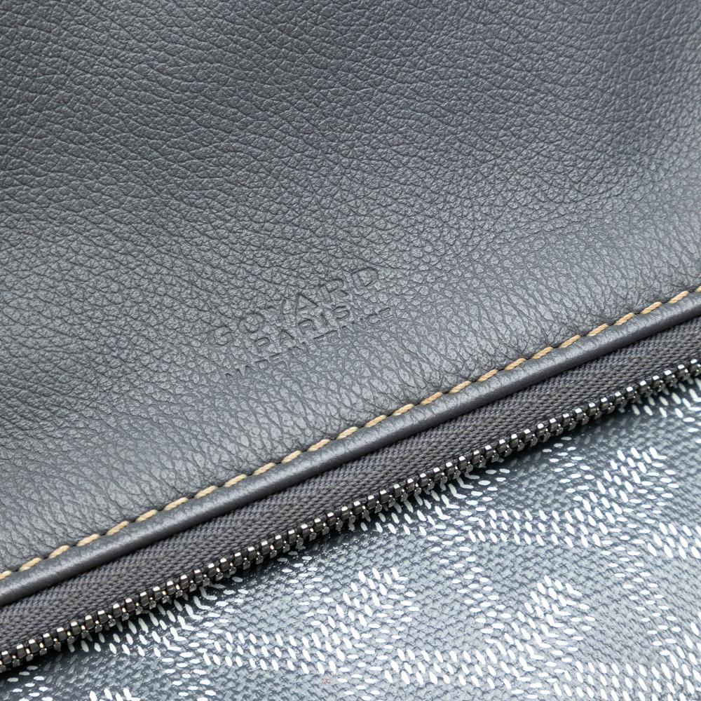 Goyard AB Goyard Gray Coated Canvas Fabric Goyardine Sainte Marie MM France