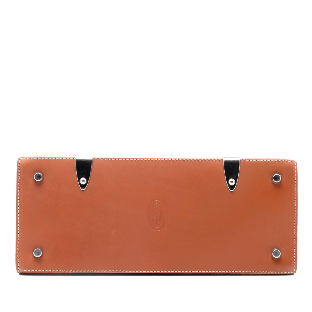 Goyard B Goyard Black Coated Canvas Fabric Goyardine Saigon Structured PM France