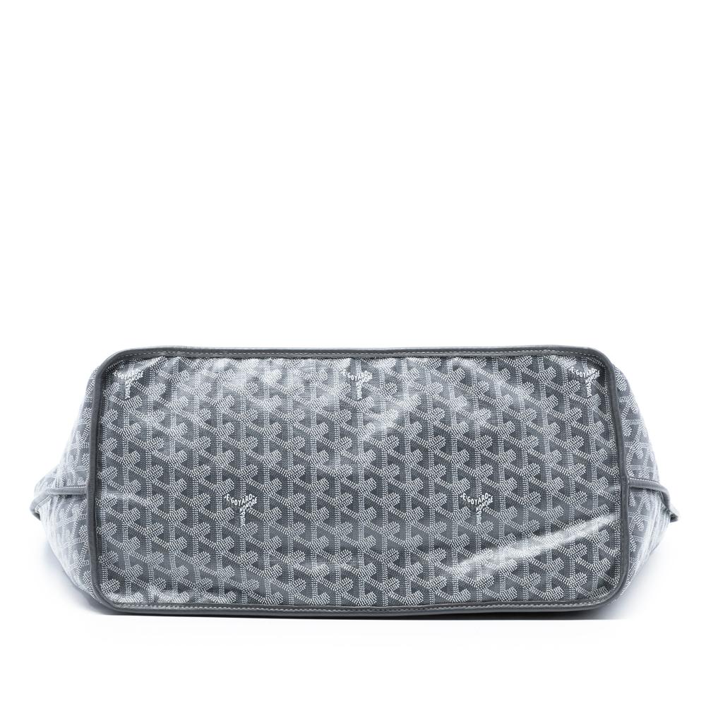 Goyard AB Goyard Gray Coated Canvas Fabric Goyardine Saint Louis GM France