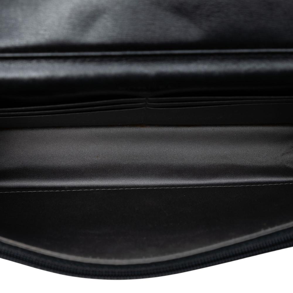 Chanel B Chanel Black Lambskin Leather Leather Studded Lambskin CC Wallet on Chain Italy