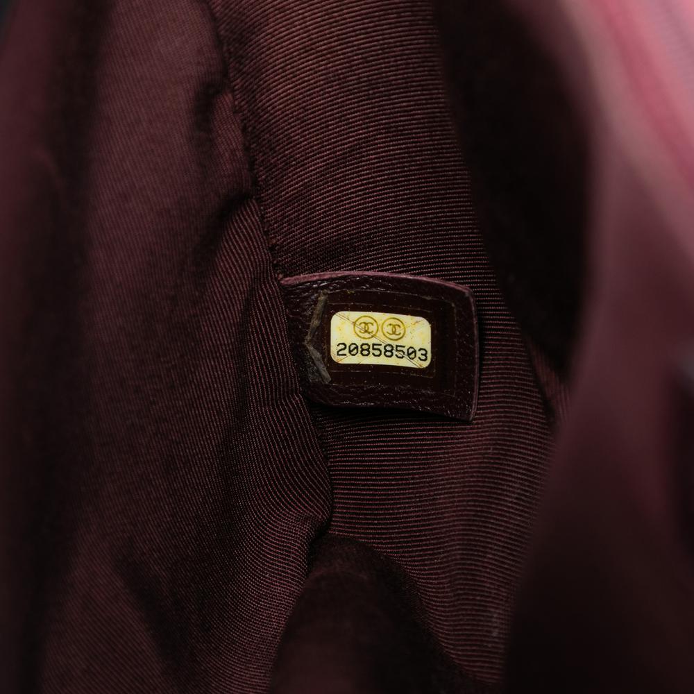 Chanel AB Chanel Black Calf Leather Large Glazed skin Coco Boy Flap Italy