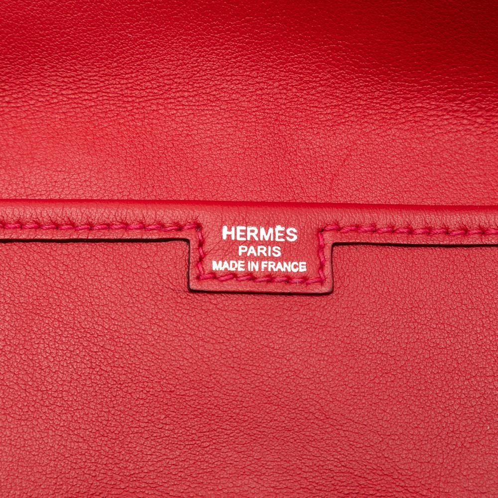 Hermès B Hermès Red Calf Leather Swift Jige Elan 29 France