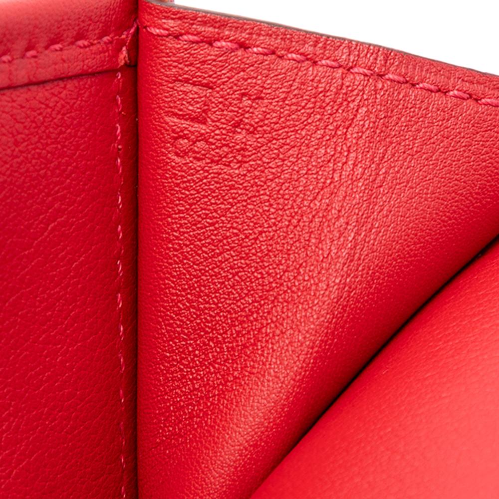 Hermès B Hermès Red Calf Leather Swift Jige Elan 29 France