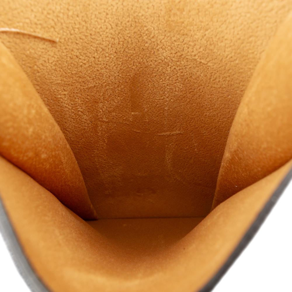 Celine AB Celine Brown Calf Leather Phone Pouch Flap Crossbody China