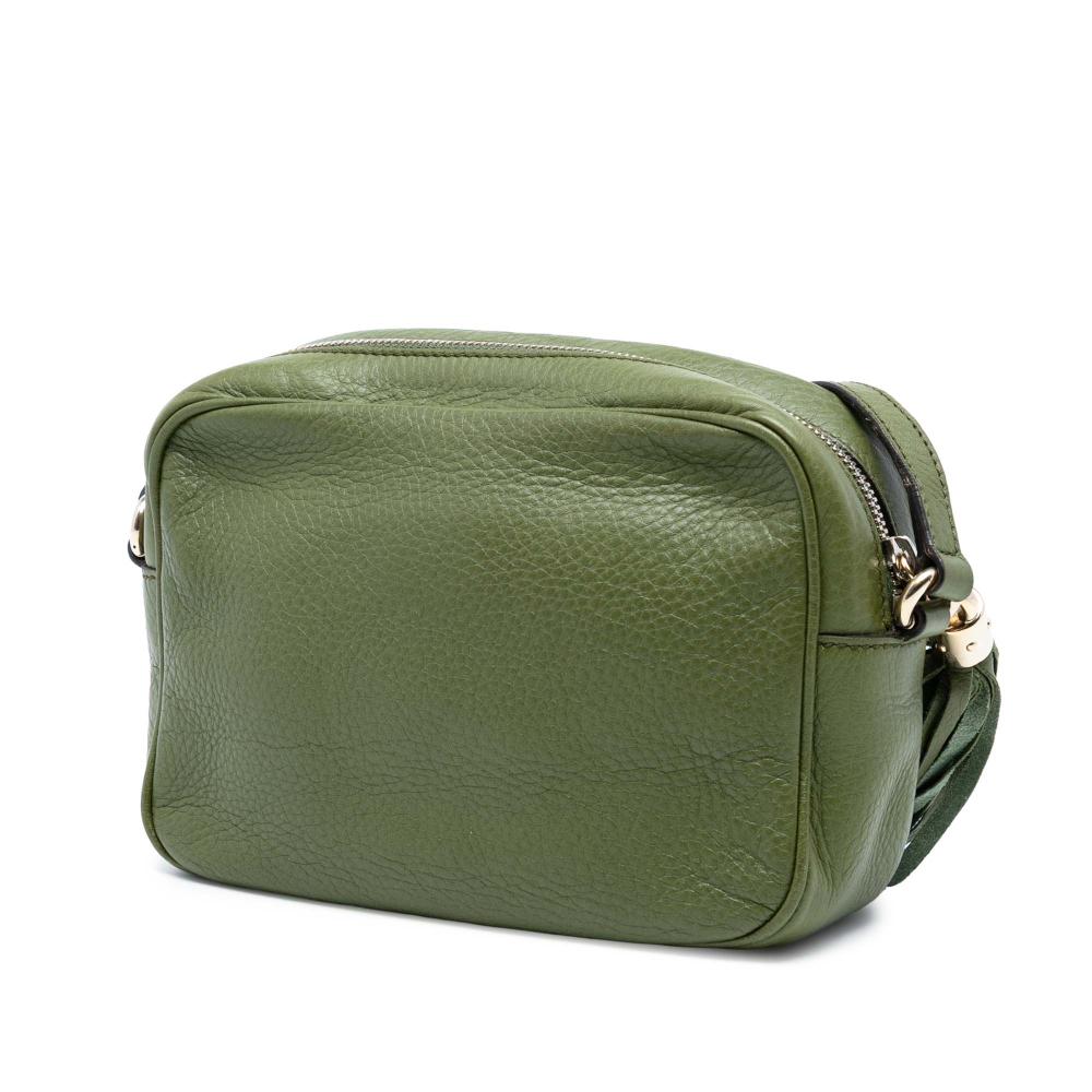 Gucci AB Gucci Green Olive Green Calf Leather Soho Disco Crossbody Italy