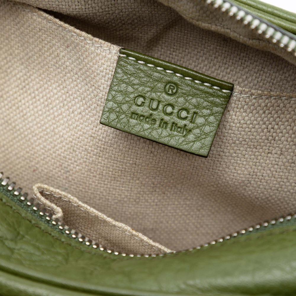 Gucci AB Gucci Green Olive Green Calf Leather Soho Disco Crossbody Italy