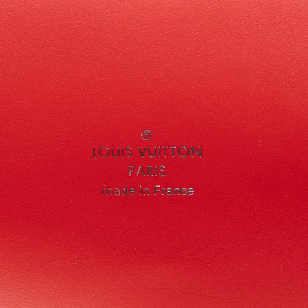 Louis Vuitton AB Louis Vuitton Red Epi Leather Leather Epi Sevigne Clutch France