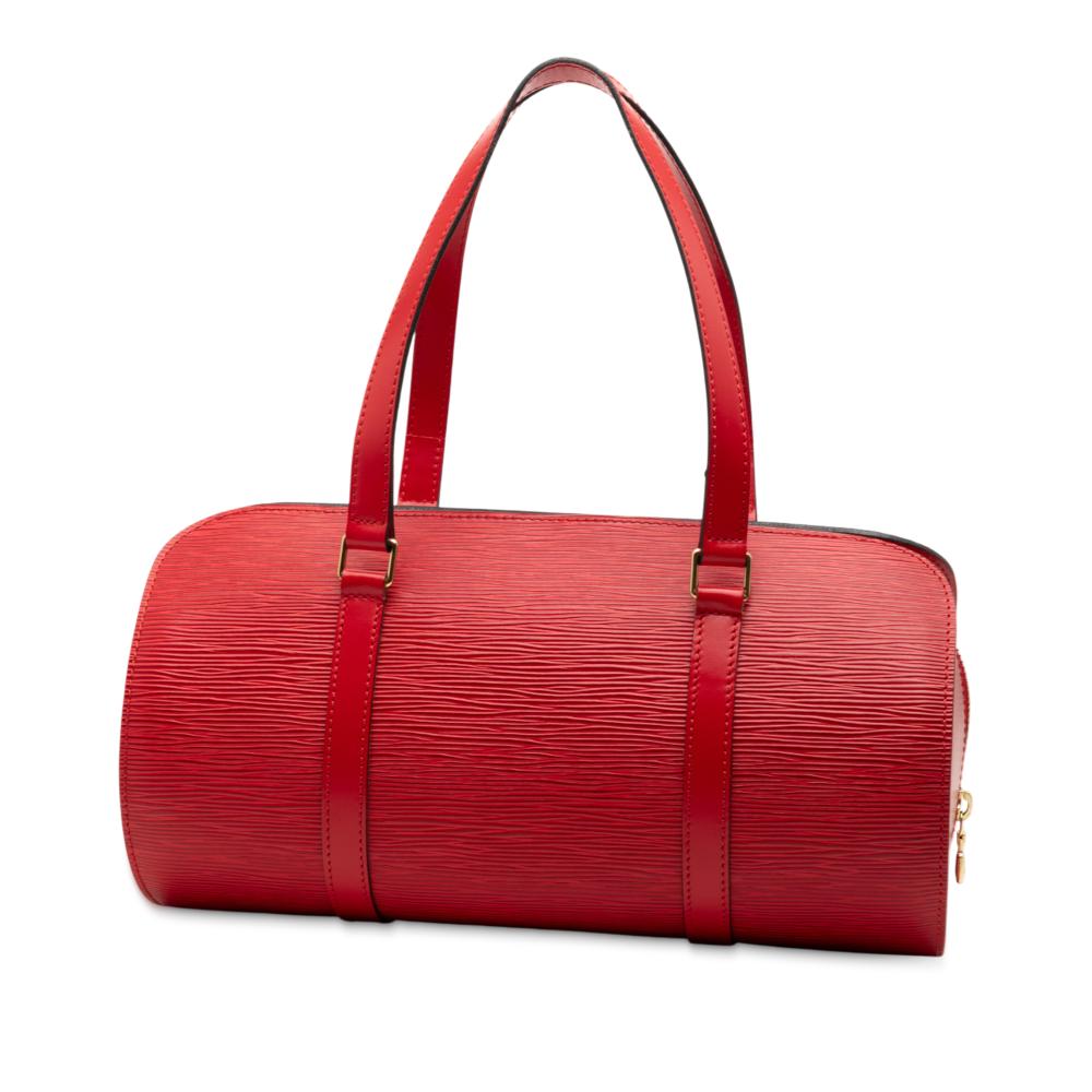 Louis Vuitton AB Louis Vuitton Red Epi Leather Leather Epi Soufflot France