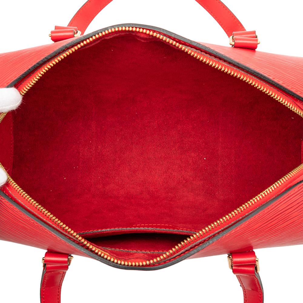 Louis Vuitton AB Louis Vuitton Red Epi Leather Leather Epi Soufflot France