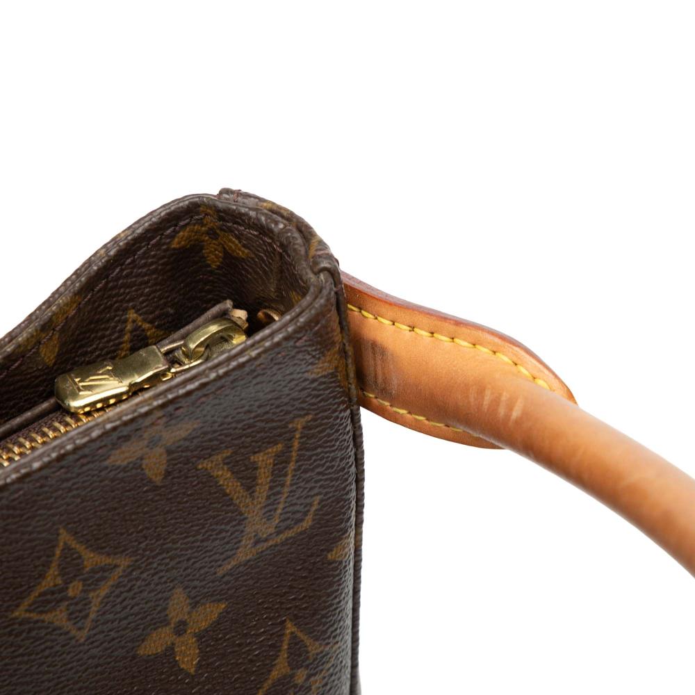 Louis Vuitton B Louis Vuitton Brown Monogram Canvas Fabric Monogram Looping GM France