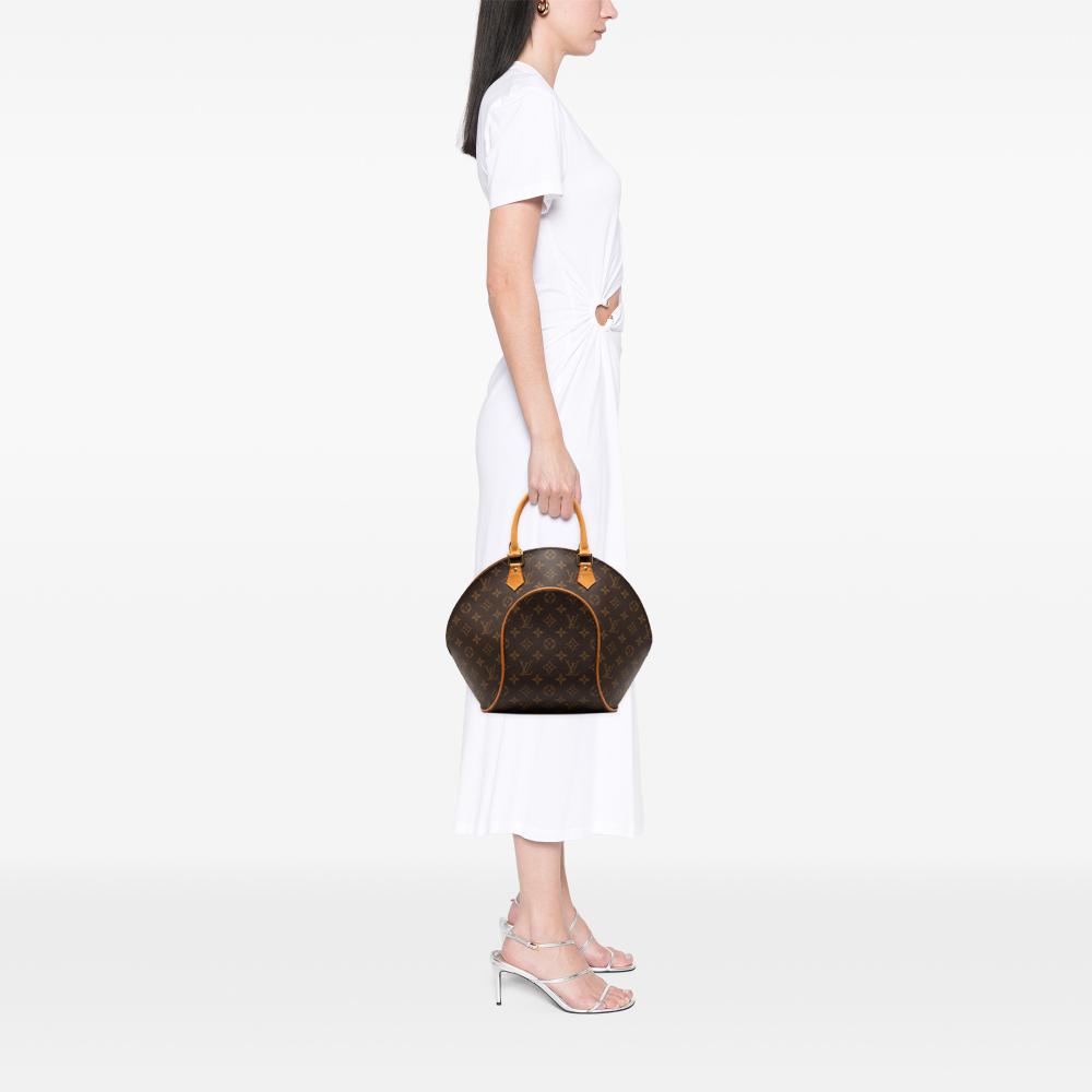 Louis Vuitton B Louis Vuitton Brown Monogram Canvas Fabric Monogram Ellipse MM France