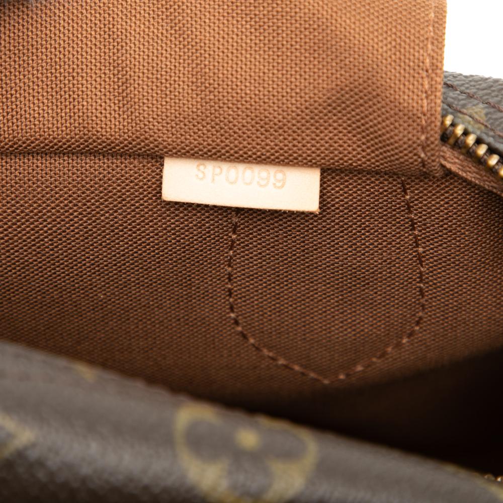 Louis Vuitton B Louis Vuitton Brown Monogram Canvas Fabric Monogram Montorgueil PM France