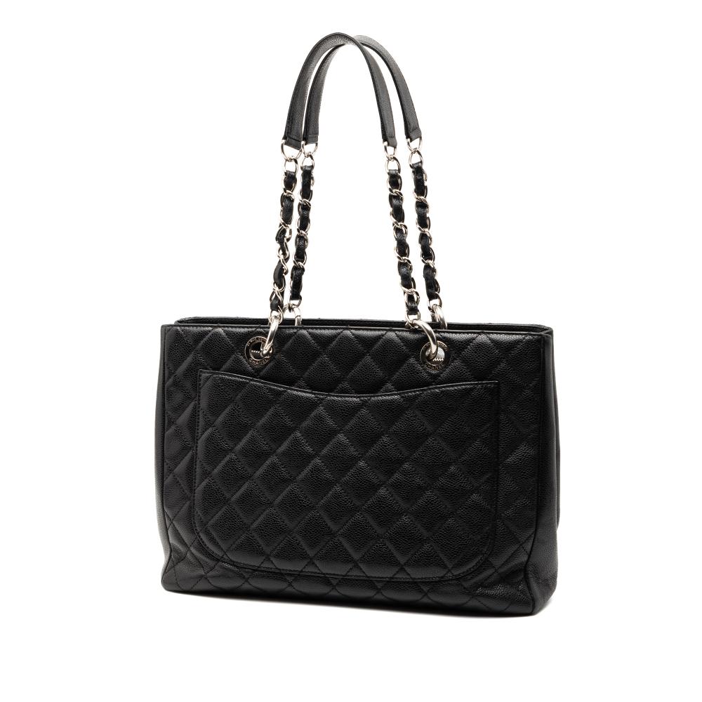 Chanel B Chanel Black Caviar Leather Leather Caviar Grand Shopping Tote Italy