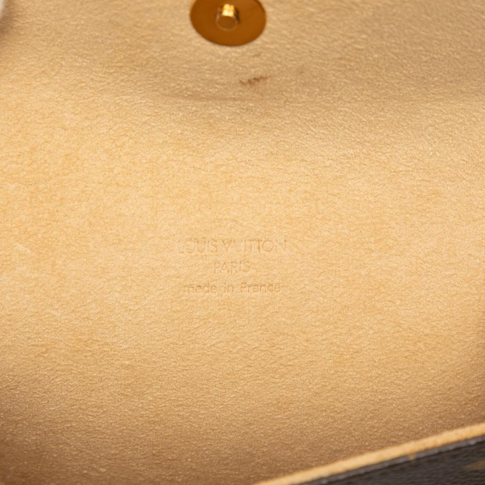 Louis Vuitton B Louis Vuitton Brown Monogram Canvas Fabric Monogram Pochette Florentine France