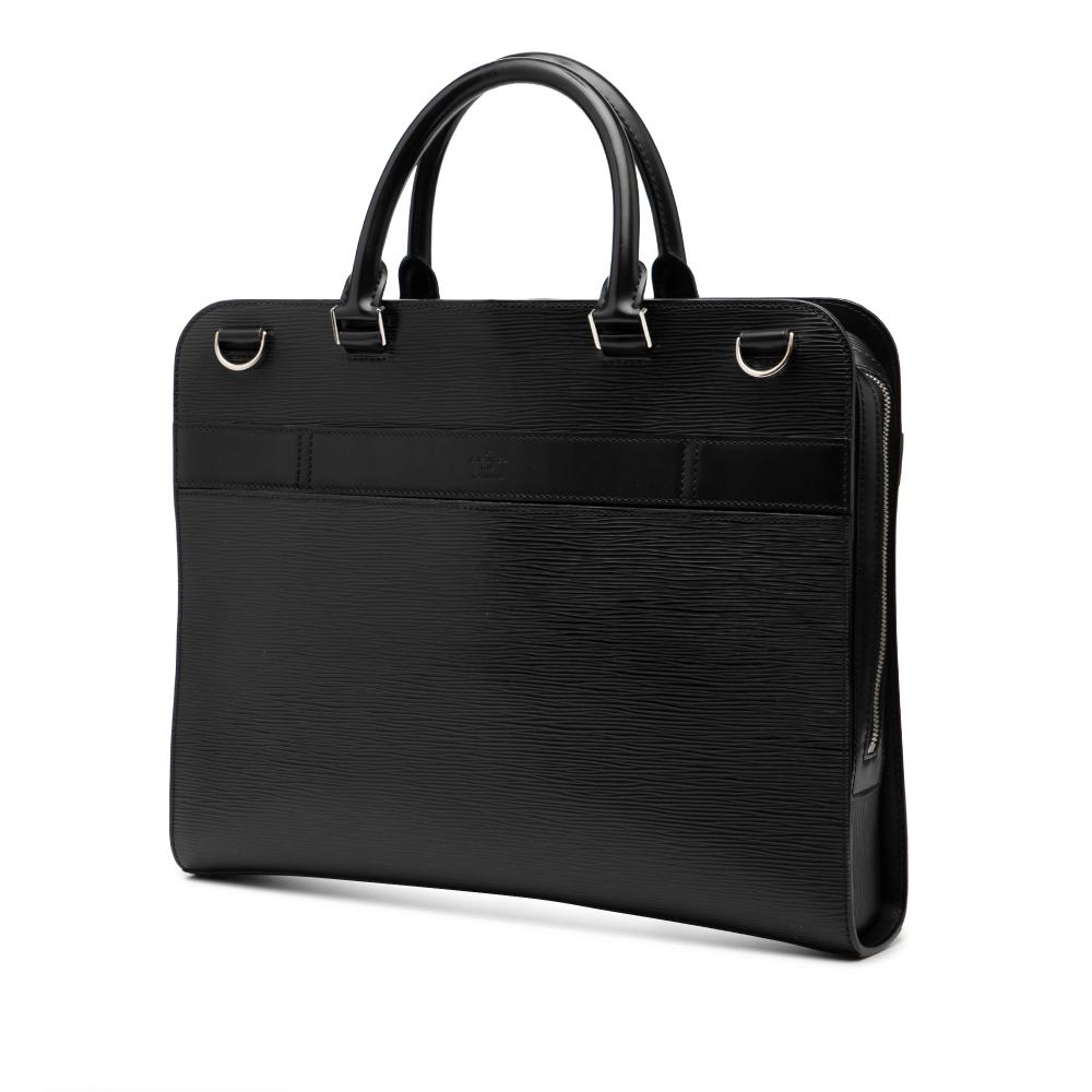 Louis Vuitton AB Louis Vuitton Black Epi Leather Leather Epi Porte Documents Business France