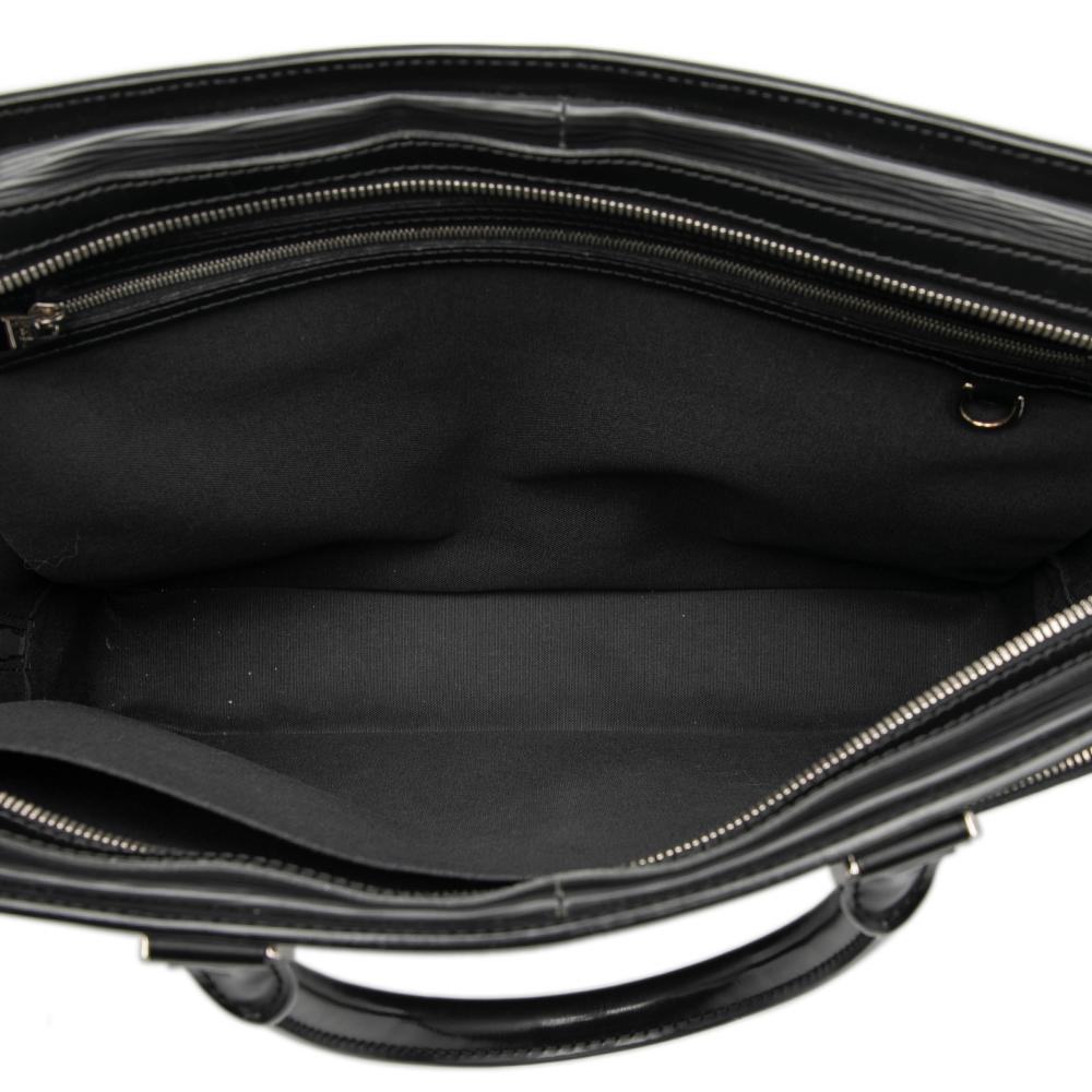 Louis Vuitton AB Louis Vuitton Black Epi Leather Leather Epi Porte Documents Business France