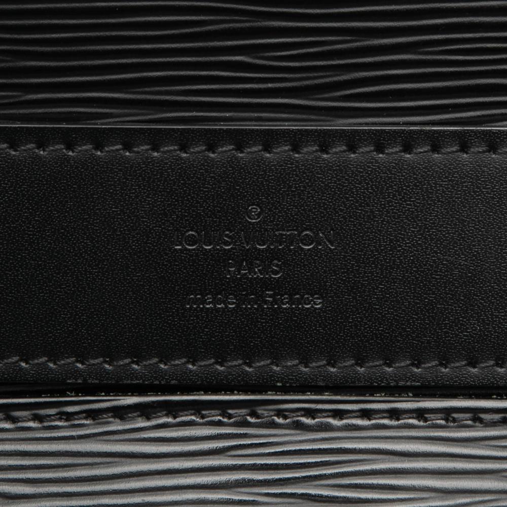 Louis Vuitton AB Louis Vuitton Black Epi Leather Leather Epi Porte Documents Business France