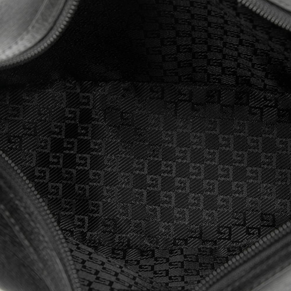 Gucci AB Gucci Black Calf Leather skin Shoulder Bag Italy