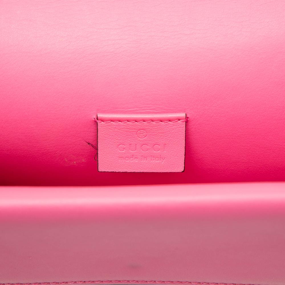 Gucci B Gucci Pink Suede Leather Small Dionysus Crossbody Italy