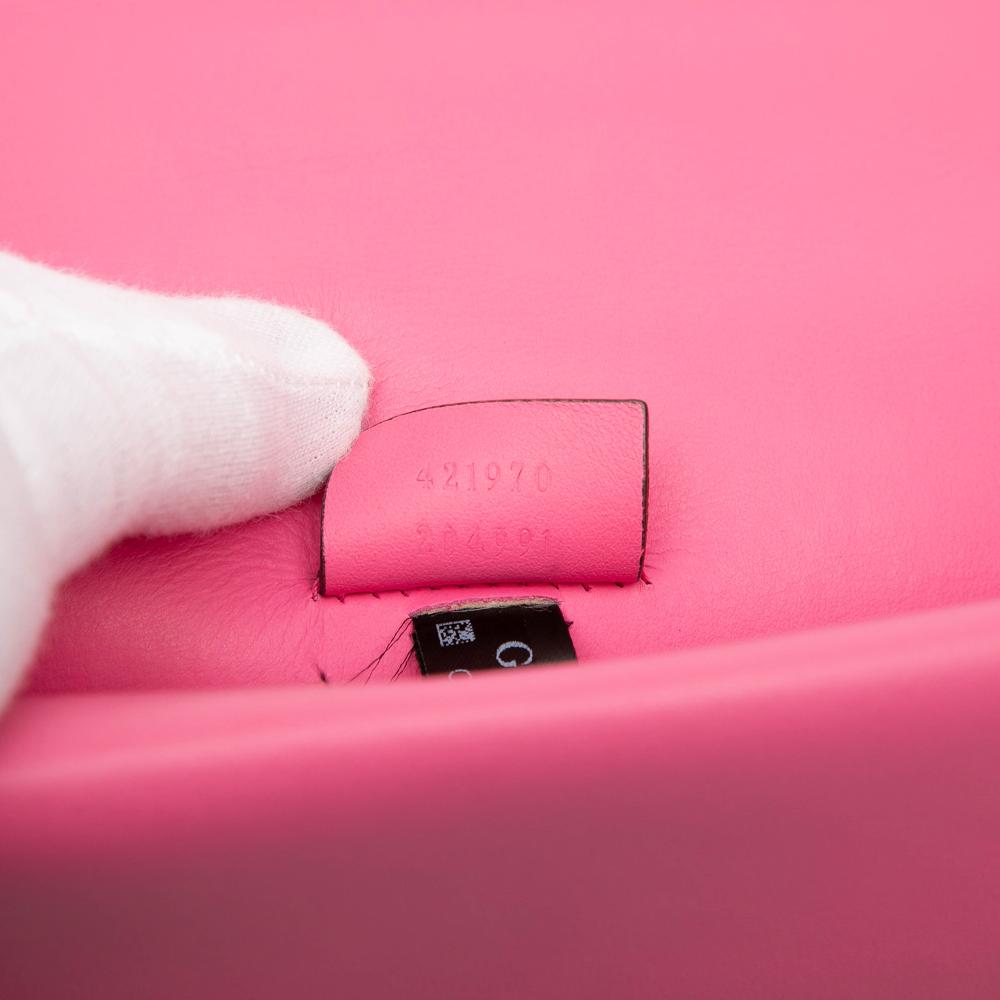 Gucci B Gucci Pink Suede Leather Small Dionysus Crossbody Italy