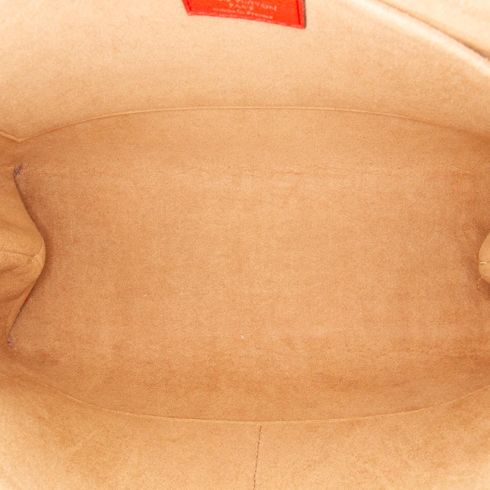 Louis Vuitton B Louis Vuitton Brown with Red Monogram Canvas Fabric Monogram Marignan France