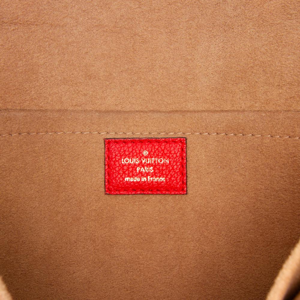 Louis Vuitton B Louis Vuitton Brown with Red Monogram Canvas Fabric Monogram Marignan France