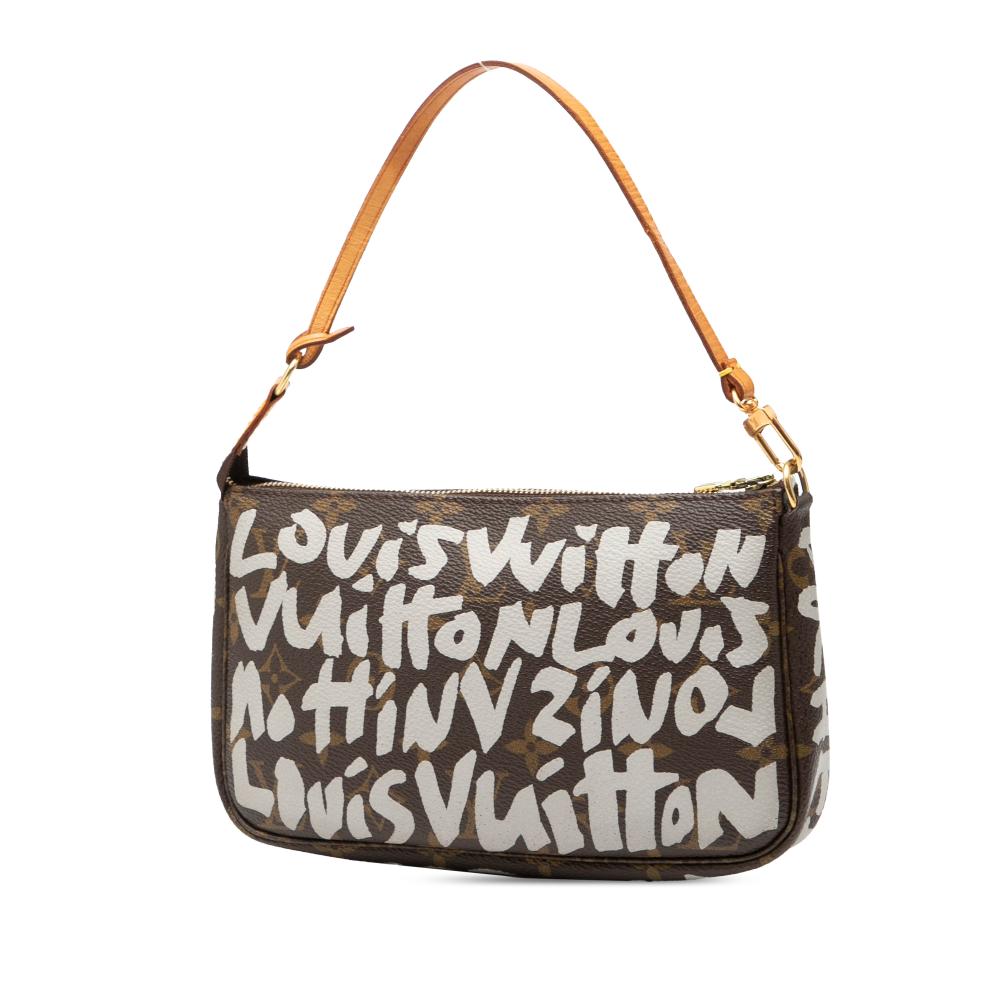 Louis Vuitton Brown Stephen Sprouse Monogram Graffiti Pochette Accessoires France
