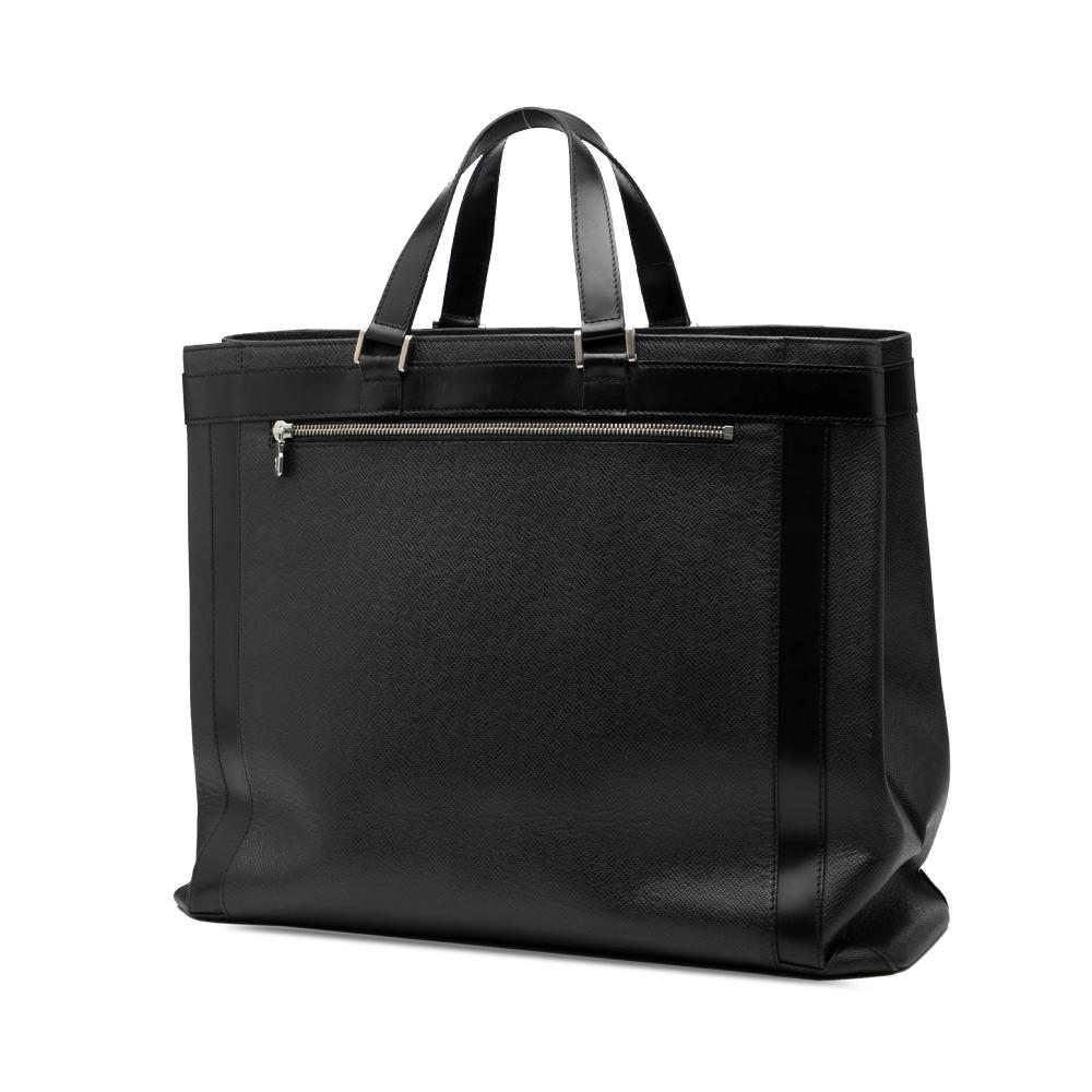 Louis Vuitton B Louis Vuitton Black Taiga Leather Leather Taiga Kasbek GM France